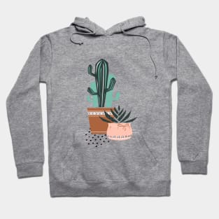 Cactuses and zebra plant Hoodie